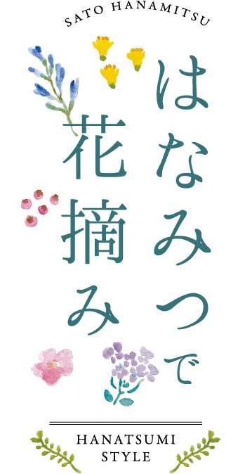 はなみつで花摘み